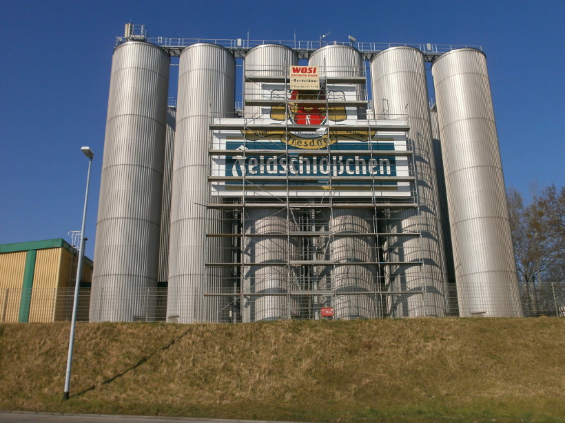 Fassadengerüst als Sonderkonstruktion | Gärtürme der Feldschlösschenbrauerei